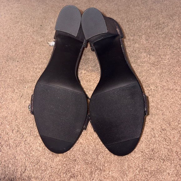 Madden Girl Holographic Glitter Ankle-Strap Heels - Black Multi - Picture 6 of 7